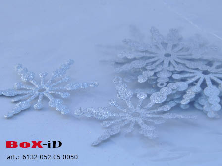 Snowflake : silver 52 mm (50pcs)